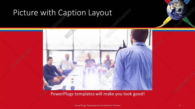 Picture with Caption presentation slide layout