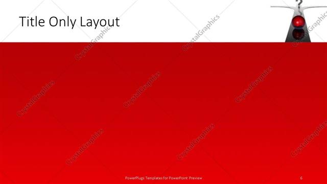 Title Only presentation slide layout