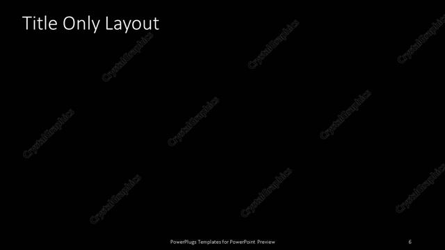 Title Only presentation slide layout