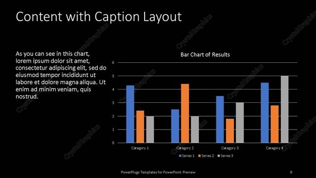 Content with Caption presentation slide layout
