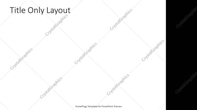 Title Only presentation slide layout