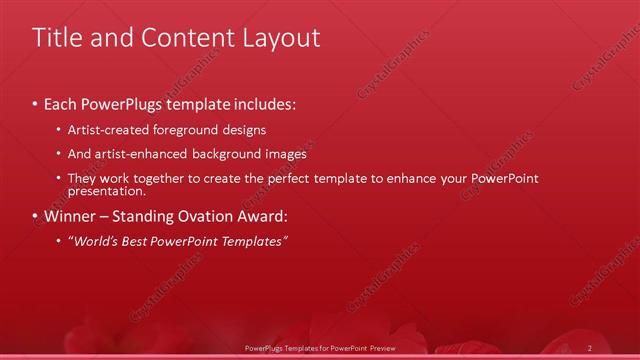 Title and Content presentation slide layout