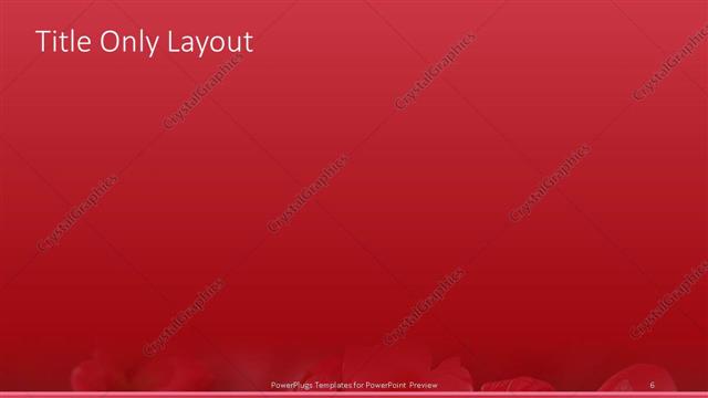 Title Only presentation slide layout