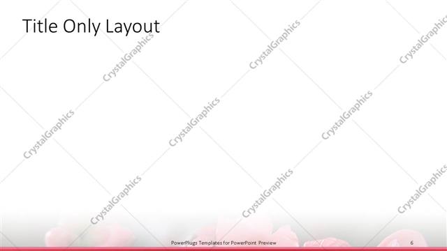 Title Only presentation slide layout