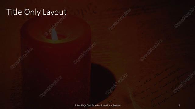 Title Only presentation slide layout