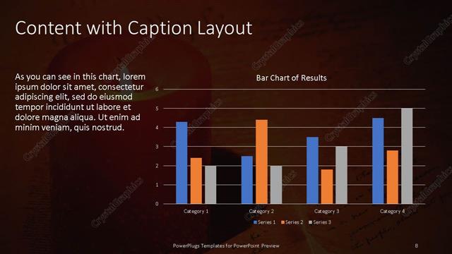 Content with Caption presentation slide layout
