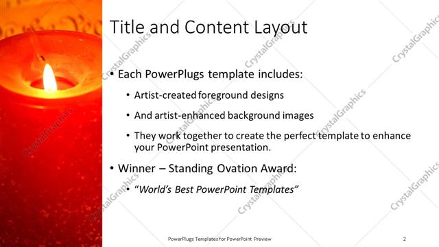 Title and Content presentation slide layout