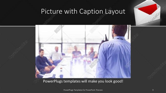 Picture with Caption presentation slide layout