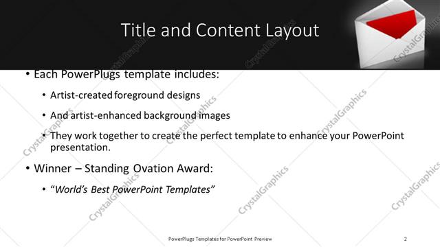 Title and Content presentation slide layout