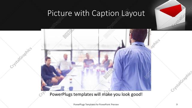 Picture with Caption presentation slide layout