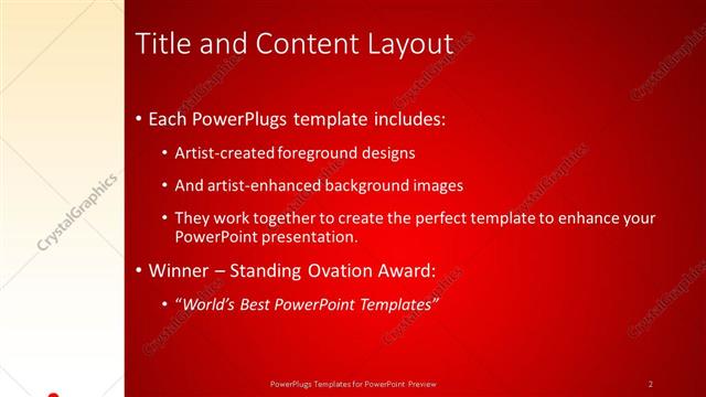 Title and Content presentation slide layout