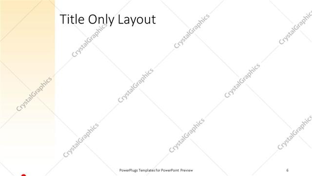 Title Only presentation slide layout