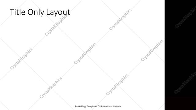 Title Only presentation slide layout