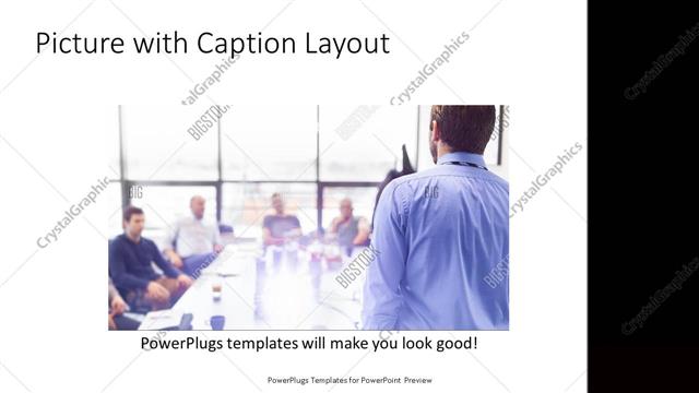 Picture with Caption presentation slide layout