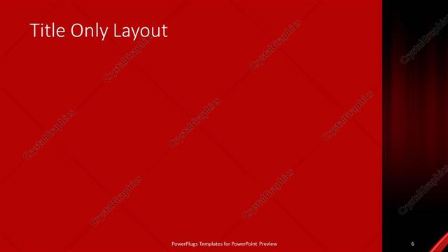 Title Only presentation slide layout