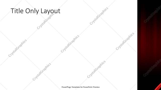 Title Only presentation slide layout