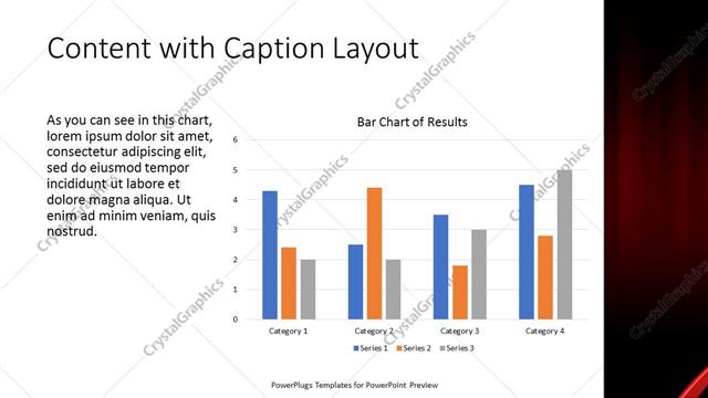 Content with Caption presentation slide layout