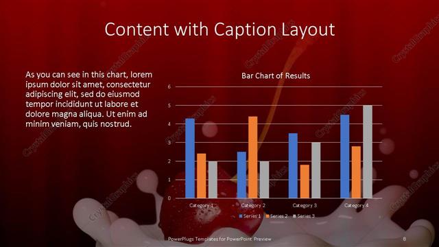 Content with Caption presentation slide layout