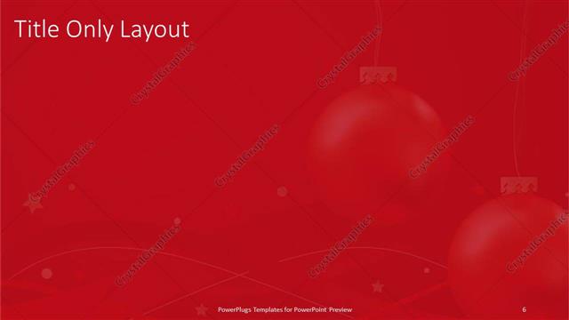 Title Only presentation slide layout