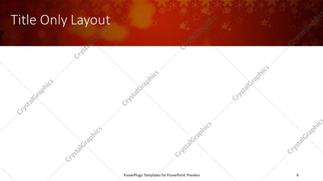 Title Only presentation slide layout