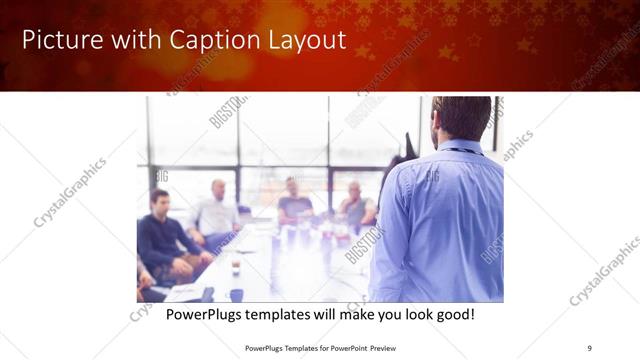 Picture with Caption presentation slide layout