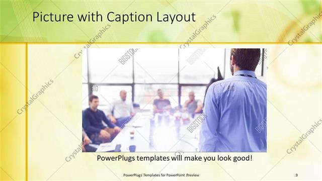 Picture with Caption presentation slide layout