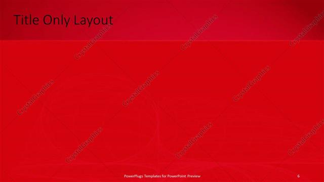 Title Only presentation slide layout