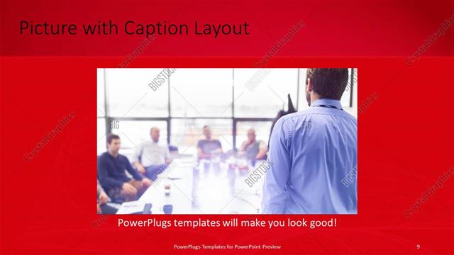 Picture with Caption presentation slide layout