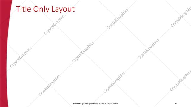 Title Only presentation slide layout