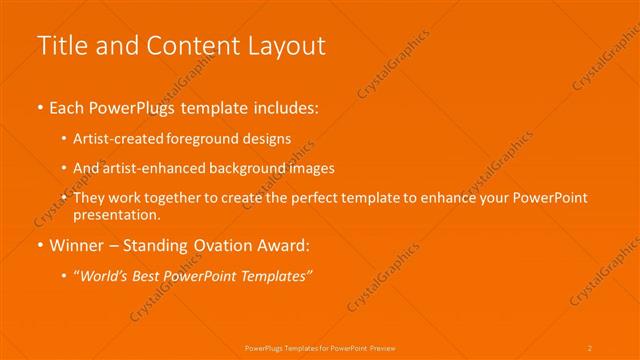Title and Content presentation slide layout