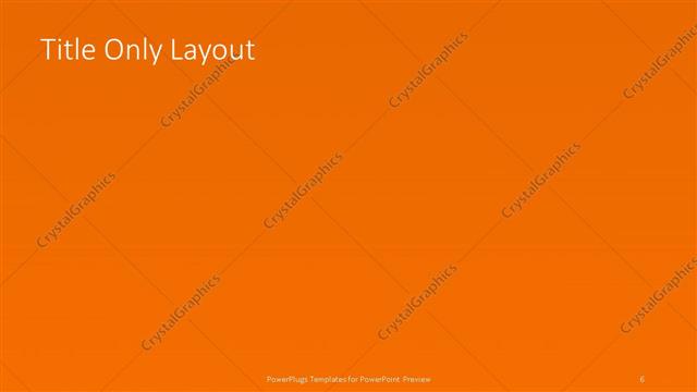 Title Only presentation slide layout