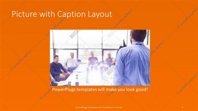 Picture with Caption presentation slide layout