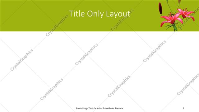 Title Only presentation slide layout