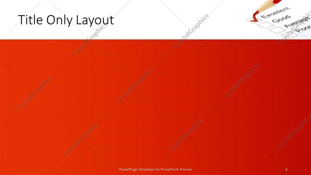 Title Only presentation slide layout