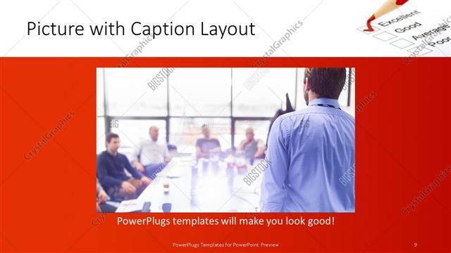 Picture with Caption presentation slide layout