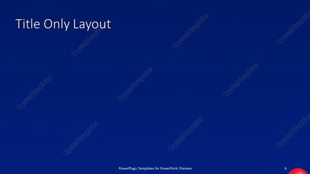 Title Only presentation slide layout