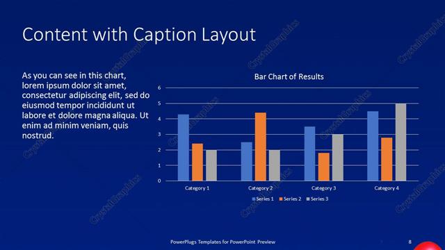 Content with Caption presentation slide layout