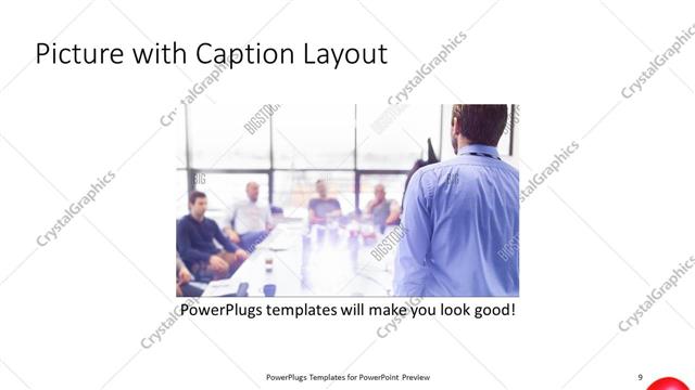 Picture with Caption presentation slide layout