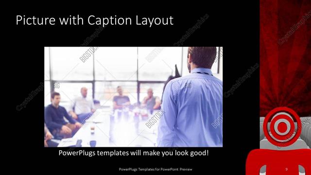 Picture with Caption presentation slide layout