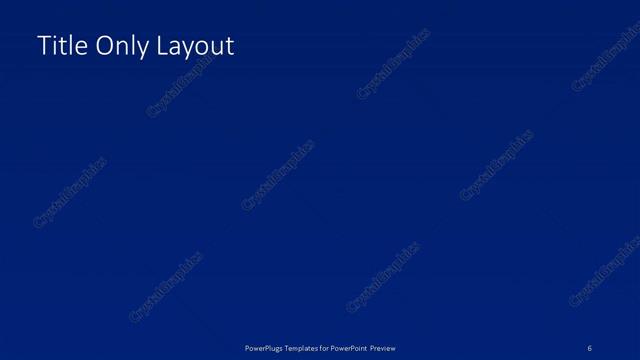 Title Only presentation slide layout