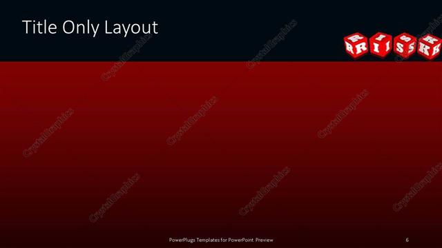 Title Only presentation slide layout