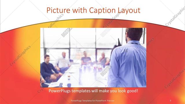 Picture with Caption presentation slide layout
