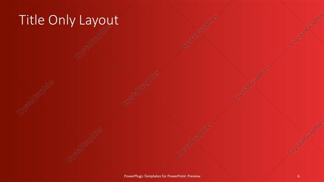 Title Only presentation slide layout