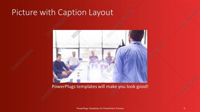 Picture with Caption presentation slide layout