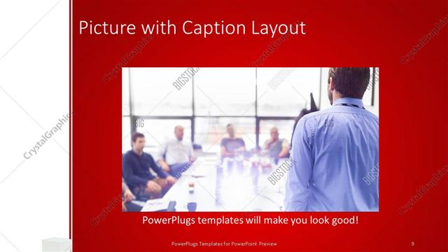Picture with Caption presentation slide layout