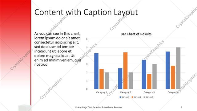 Content with Caption presentation slide layout
