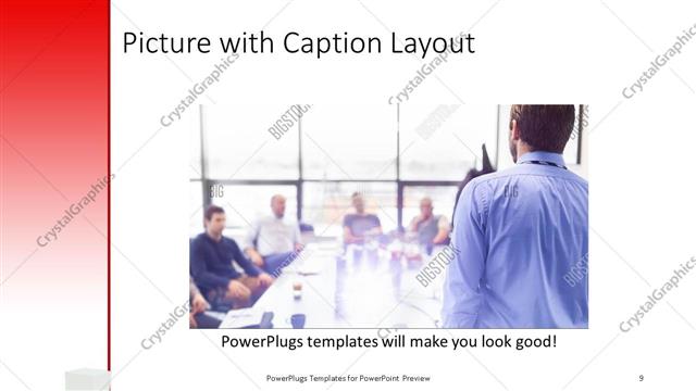 Picture with Caption presentation slide layout