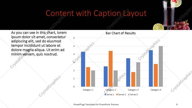 Content with Caption presentation slide layout