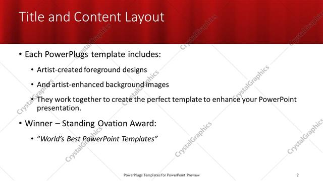 Title and Content presentation slide layout