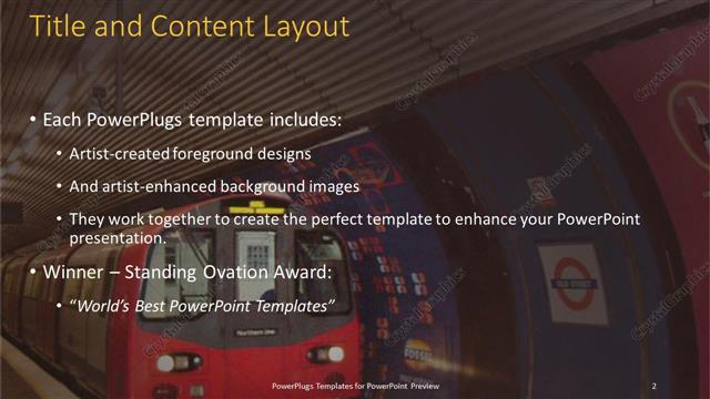 Title and Content presentation slide layout